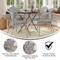Flash Furniture Marseille French Bistro Stacking Chair w/Arms, Black/White Textilene and Bamboo Alum Frame, 4PK 4-SDA-ADS642108-BLKWH-LTNAT-GG - alternate 6